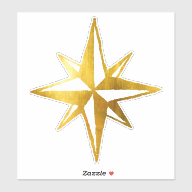 8 Branch Star Spiritual Vintag Hexy Celestie Aufkleber (Blatt)