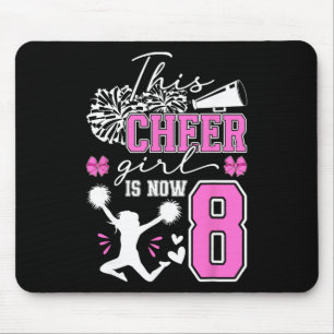 8. Cheer Geburtstagsfeier 8 Jahre alte Cheerleader Mousepad