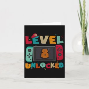 8 Entsperrtes Gaming Geburtstagskinder Kind 8. Geb Karte