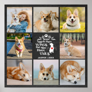 8 Erinnerung an den Verlust des Hundes in Fotocoll Poster