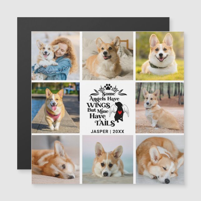 8 Erinnerung an die Magnetkarte für den Hundeschut (Vorne/Hinten)