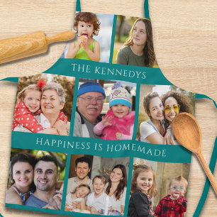8 Familienfoto-Collage Happiness Is Homemade Türki Schürze