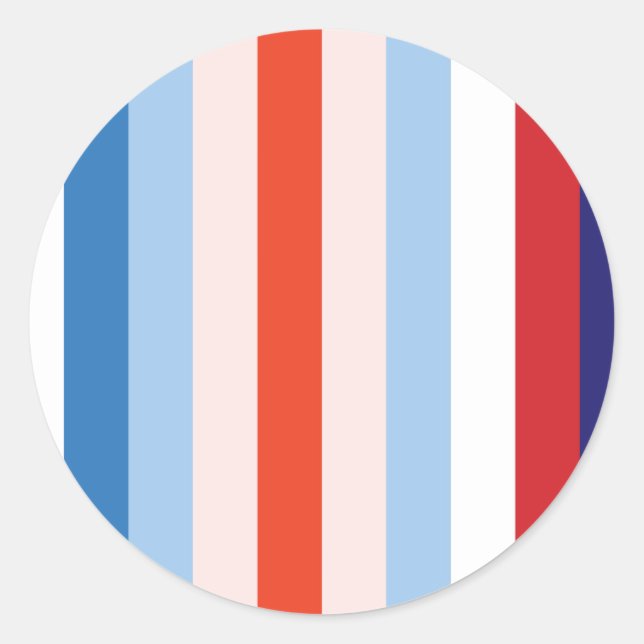 8 Farbkombination Runder Aufkleber (Vorderseite)