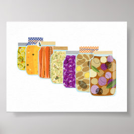 #8 Food Canning Jars Poster