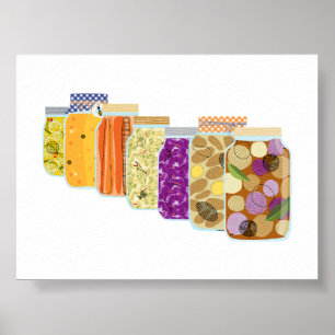 #8 Food Canning Jars Poster