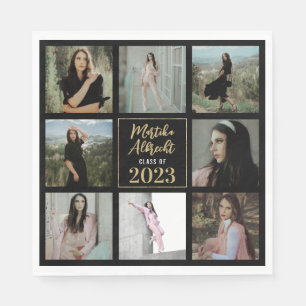 8 FOTO Abschluss Jahr Napkins Serviette