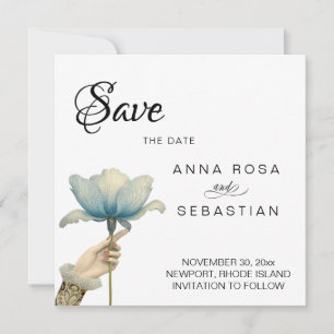 *~* 8 Foto AR6 Elegant Save the Date Vintag Einladung