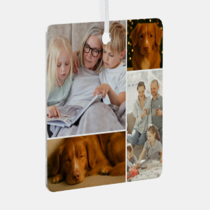 8 Foto Benutzerdefinierte Collage Personalisiert Ornament Aus Metall