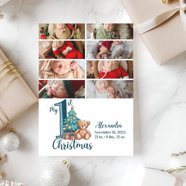 8 Foto Blue Teddy Baby 1. Weihnachten (Von Creator hochgeladen)