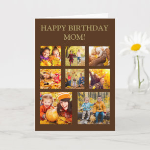8-Foto-Collage Alles Gute zum Geburtstag Mama Karte
