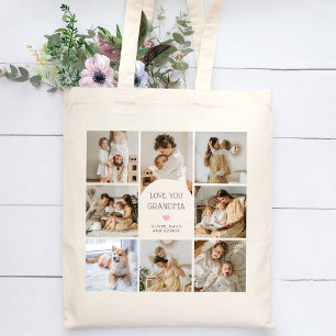 8 Foto Collage Arch Wir Liebe Sie Oma Nana Tragetasche