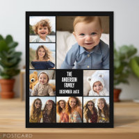 8 Foto-Collage - modernes Raster mit Text