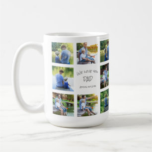 8 Foto-Collage Papa Vater Andenken  Kaffeetasse