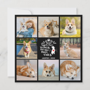 8 Foto Collage Pet Hunde Loss Erinnerungskarte Einladung