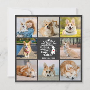 8 Foto Collage Pet Hunde Loss Erinnerungskarte Einladung