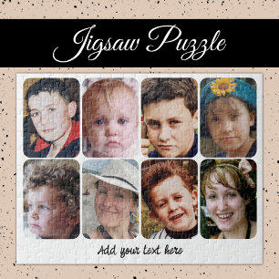 8-Foto-Collage Text hinzufügen Puzzle