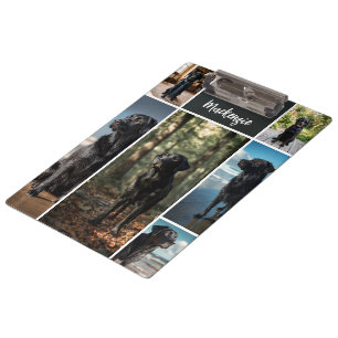 8 Foto-Collage und personalisierter Text Klemmbrett