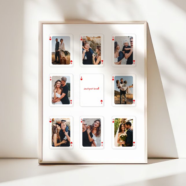 8 Foto-Collage Wie Glücklich Sind Wir Spielkarten Poster (Von Creator hochgeladen)