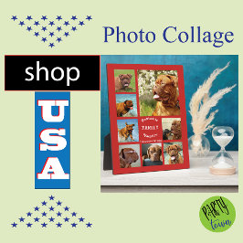 8 Foto der Bildfamilie ✨ benutzerdefinierte Erinne Fotoplatte