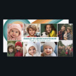 8 Foto - Family Wiedersehen Danke Collage Feiertagskarte<br><div class="desc">Eine lustige Familienmemento mit einem Platz,  um 8 Fotos hinzuzufügen und Text über das Treffen zu schreiben.</div>