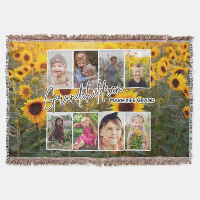8 Foto "Großeltern machen das Leben groß" Decke (Vorderseite)