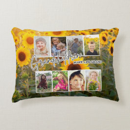 8 Foto "Großkinder machen das Leben groß" Dekokissen