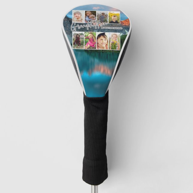 8 Foto "Großkinder machen das Leben groß" Golf Headcover (Vorderseite)