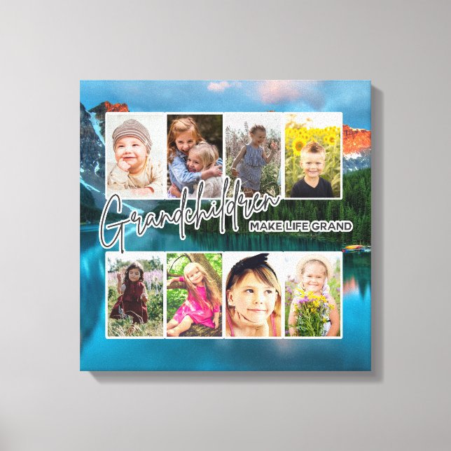 8 Foto "Großkinder machen das Leben groß" Leinwanddruck (Vorderseite)