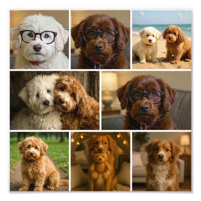 8 Foto individuelle personalisierte Vorlage Collag (Vorne)