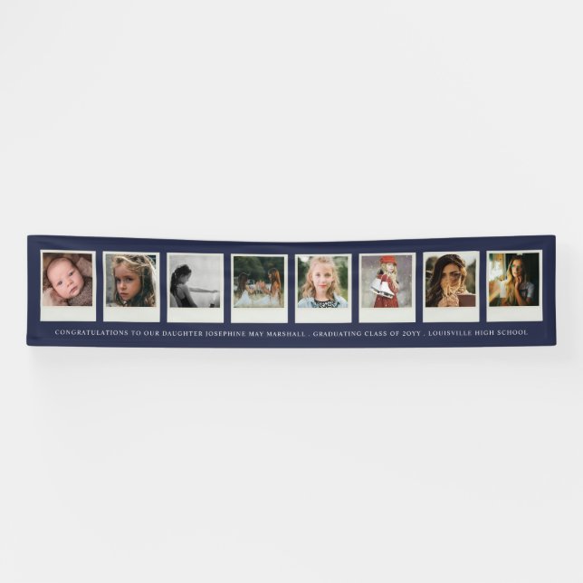 8 Foto Instant Film Abschluss oder Special Event Banner (Horizontal)