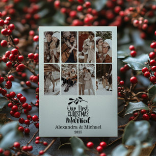 8 Foto Minimialist Unser erstes Weihnachtsfest Ver Feiertagskarte