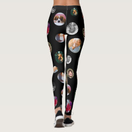8 Foto polka dot Template Circles Black Übungen Leggings