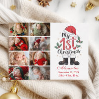 8 Foto Süßer Santa-Baby 1. Weihnachten