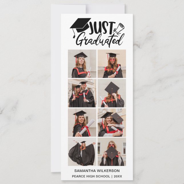 8 Fotomaterial, nur mit Abitur, Klasse 20XX Ankündigung (Vorderseite)