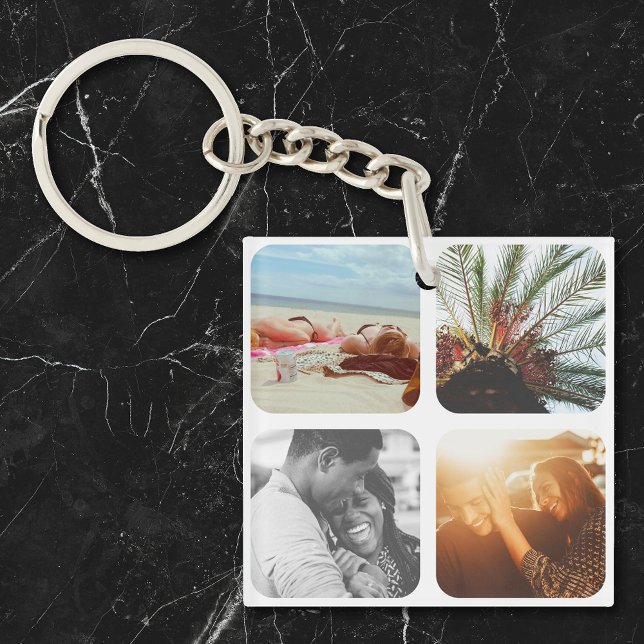 8 Fotomodell Doppelseitiges, abgerundetes weißes G Schlüsselanhänger (Von Creator hochgeladen)