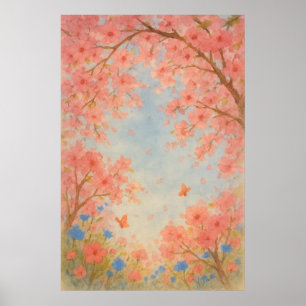 8. Frühjahr, unter dem Blossom Himmel, saisonale P Poster