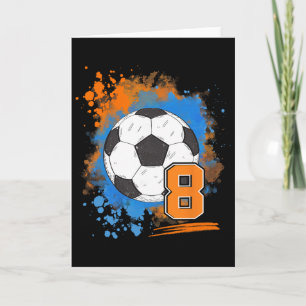8. Geburtstag 8 Jahre alt Fußball Ll Karte