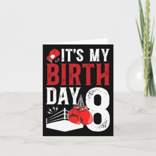 8. Geburtstag Boxbox Boxen 8 Jahre alter Boxer Bda Karte