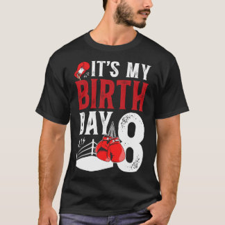 8. Geburtstag Boxen Junge 8 Jahre alter Boxer Bday T-Shirt