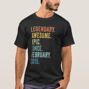 8. Geburtstag Boy Legendary Epic Phantastisch seit T-Shirt