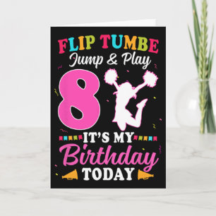 8. Geburtstag Cheerleading Mädchen 8 Jahre alt Che Karte
