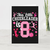 8. Geburtstag Cheerleading Mädchen Acht Jahre alt