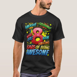 8. Geburtstag Comic Stil Phantastisch seit 2015 8 T-Shirt
