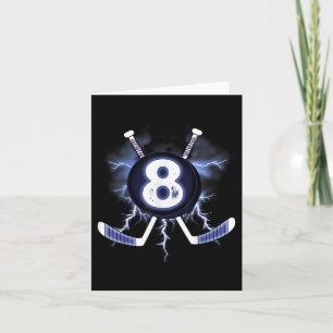 8. Geburtstag - Eishockey 8 Jahre altes Geschenk Karte