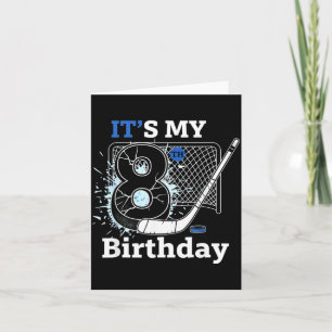 8. Geburtstag Eishockey Geburtstagsjunge für 8 Jah Karte