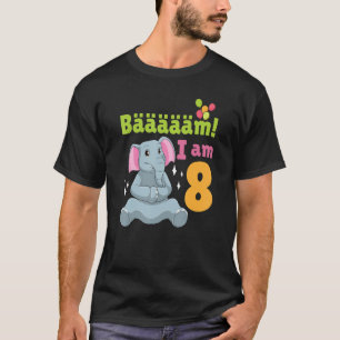 8. Geburtstag Elephant Thema Geburtstagsparty 8 Ja T-Shirt