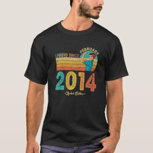 8. Geburtstag Februar 2014 Legend Seit 2014 8 T-Shirt