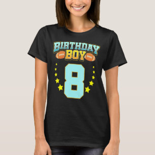 8. Geburtstag für Jungen Fußball 8 Jahre alt Kinde T-Shirt