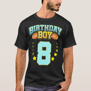 8. Geburtstag für Jungen Fußball 8 Jahre alt Kinde T-Shirt