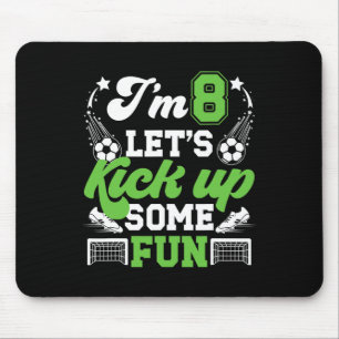 8. Geburtstag Fußball Junge Acht Jahre Alter Fußba Mousepad